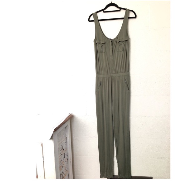 Venus Army Green Jumpsuit - Picture 1 of 4